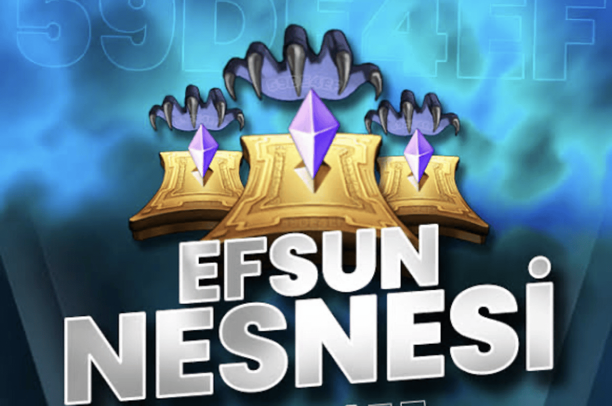 EFSUN NESNESİ 100 ADET SERİ TESLİM