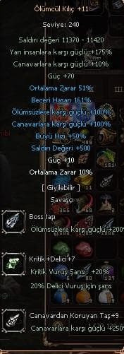 INDIRIMSIZ +11 9 CANAVARLI KILIÇ