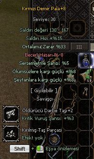 34 LVL SAVASCI İTEMLİ KELEPİR gırtlak item dolu