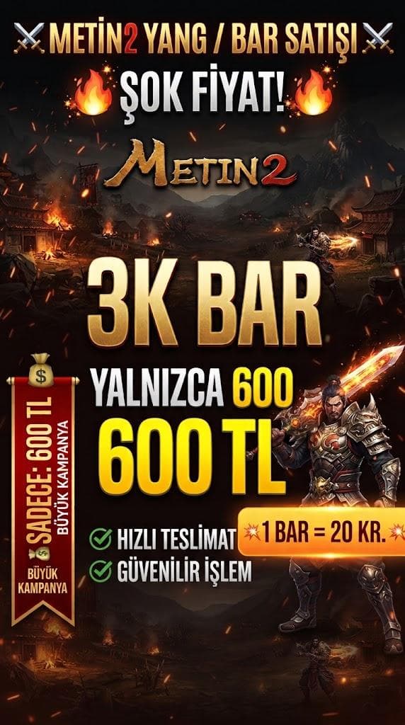 3 K BAR  600 TL  1 bar 20 kr. ANINDA TESLİMAT