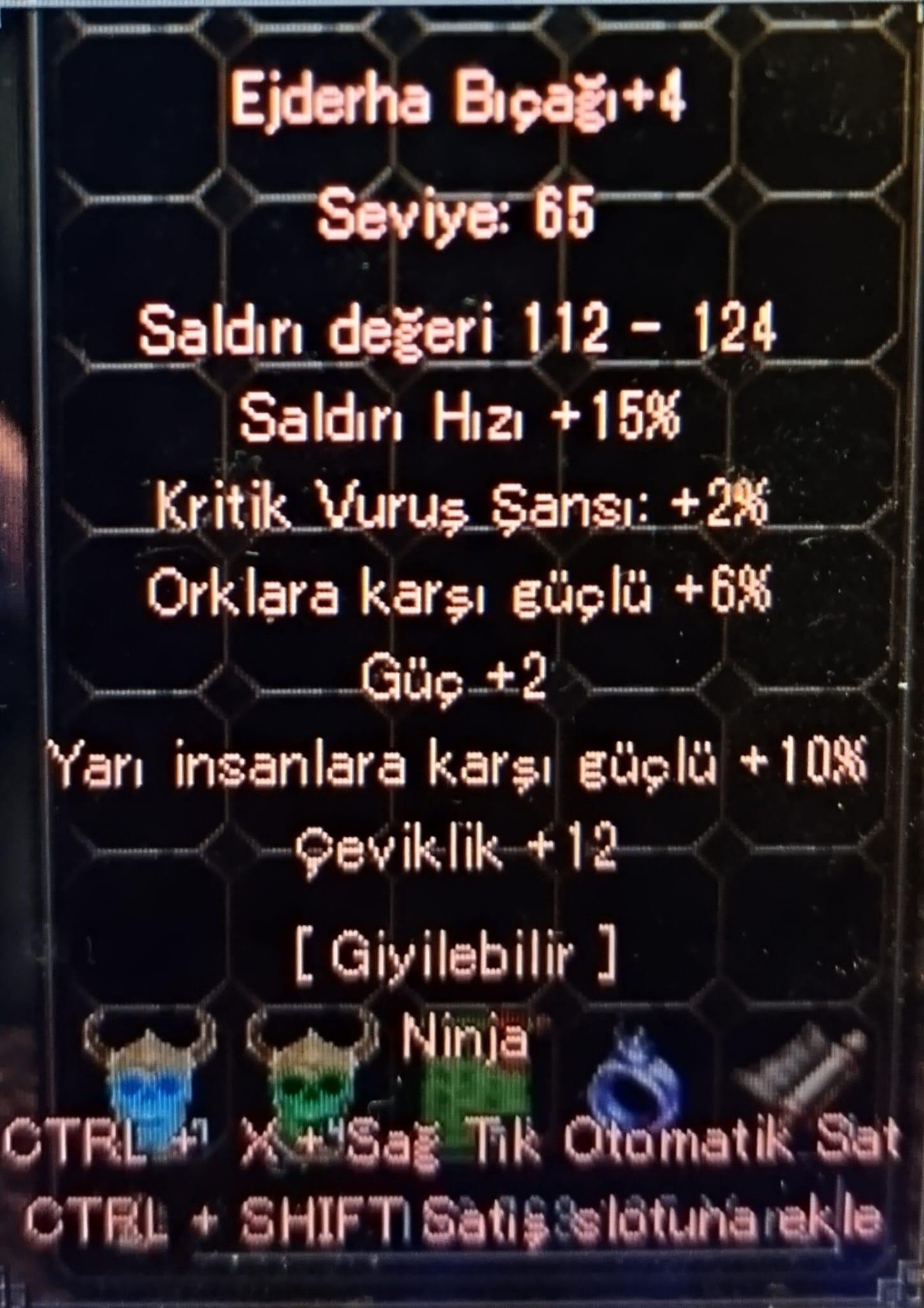 Elit ejderha bıçağı oyun sonu