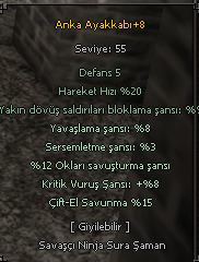 +8 ANKA AYAKKABI DEĞİŞMELİK