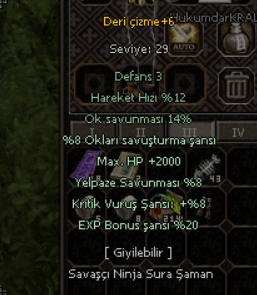 +6 DERİ ÇİZME KASILMALIK ELİT