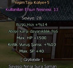 Yeşimtaşı Kolye