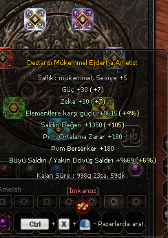 Mükemmel Ametist Çift pvm / büyülü berso