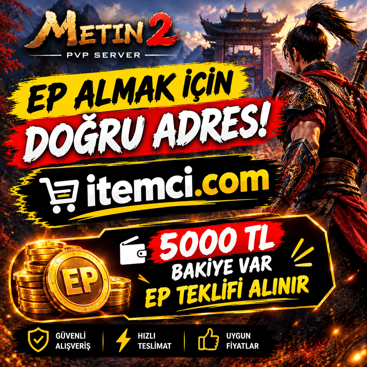5000 TL Bakiye - EP TEKLİFİ ALINIR