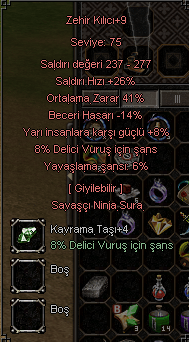 41 ORT - 8 YARI - 16 DELİCİ - ZEHİR KILICI +9