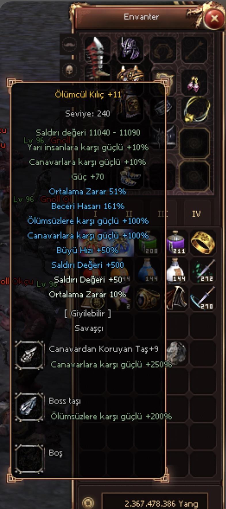+11 ÖLÜMCÜL KILIÇ 9 TAŞLI SATILIK