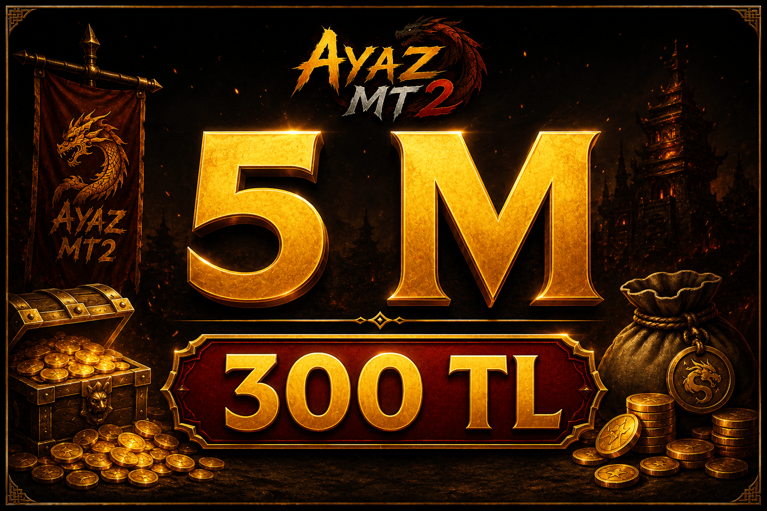 ŞOK FİYAT 5M 300 TL