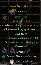 aslanagzı kalkan +9
