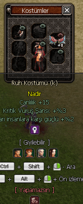 Ruh Kostümü (k)