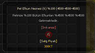 PET EFSUN NESNESİ 6 %100 4500-4500-4500