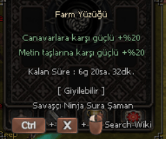 20 CANAVAR 20 METİN YÜZÜK 100TL