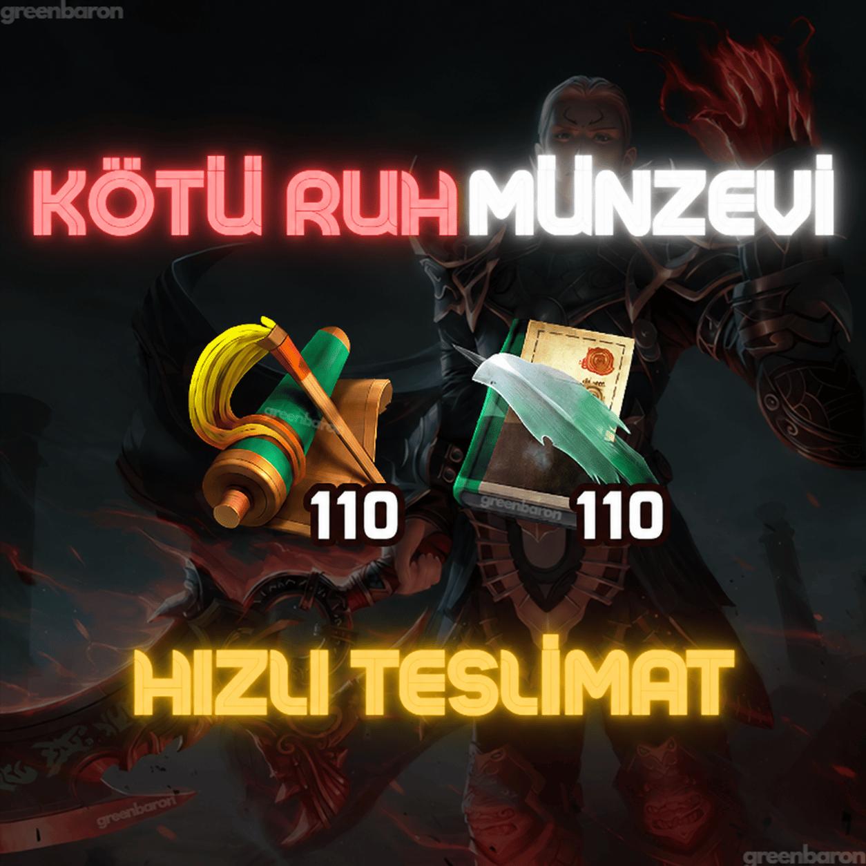 110 ADET KÖTÜ RUH VE MÜNZEVİ LEGEND2 HIZLI TESLİMAT