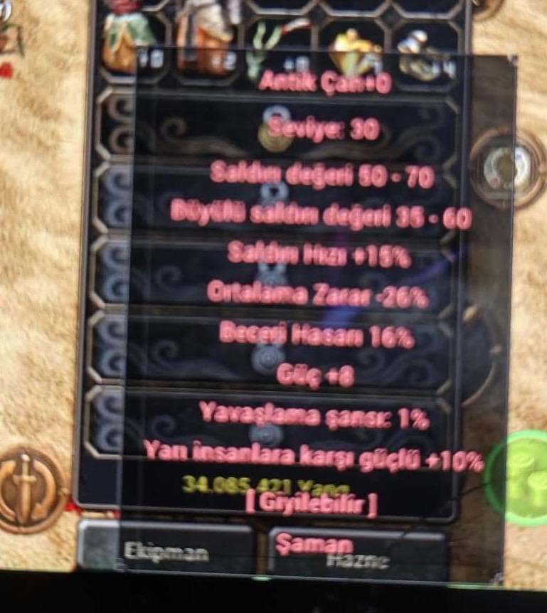 16 BECERİ 10 YARI 8GĞÇ ANTİK ÇAN