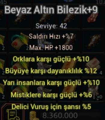 9 beyaz altın bilezik