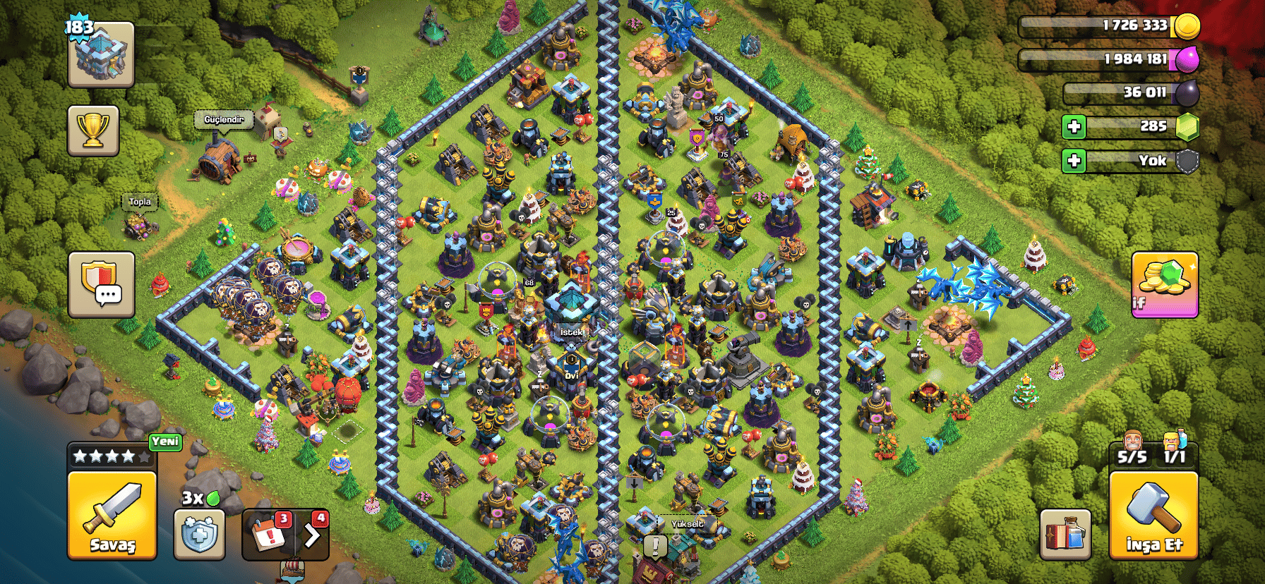 TH13 183 LVL FULL | 6 İNŞAATÇI | DUVARLAR & SAVUNMALAR FULL | MAİLLİ