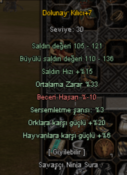+7 DOLU 5/5 EFSUN 33 ORT --- 20 ORK --- 6 HAYVAN --- 3 SERSEM