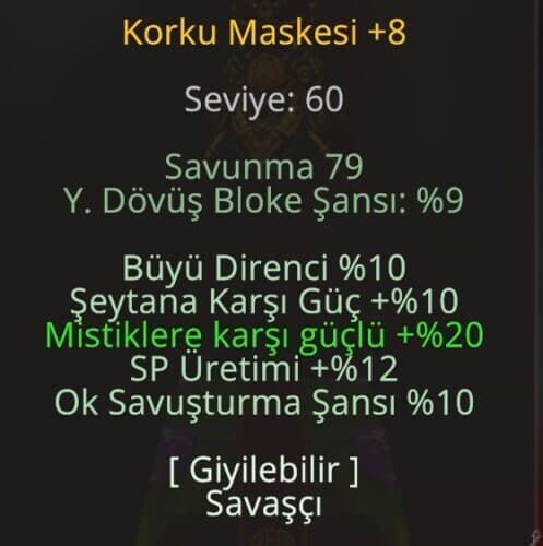 +8 Korku Maskesi [İlanı Çektiğin An Teslim]