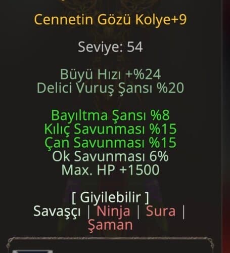 +9 Cennet Kolye [İlanı Çektiğin An Teslim]