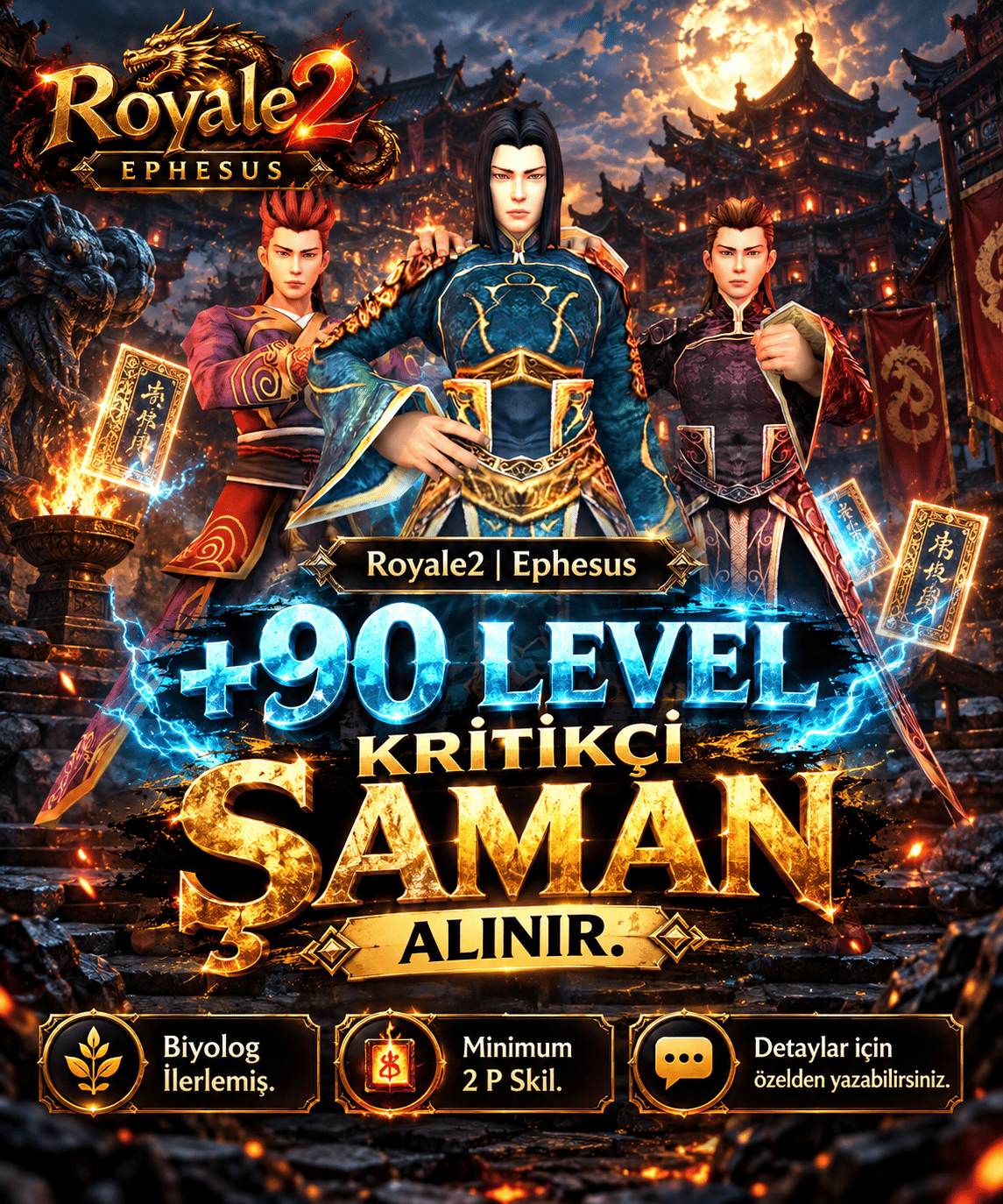+90 Level Kritikçi Şaman Alınır. [Özelden Yaz.]