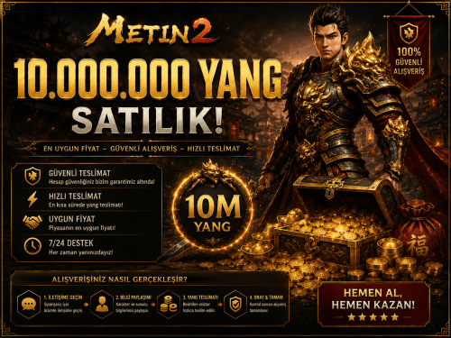 10M YANG 250 TL ANINDA TESLİMAT
