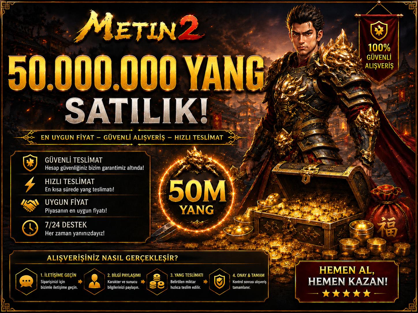 50M YANG 1150 TL ANINDA TESLİMAT