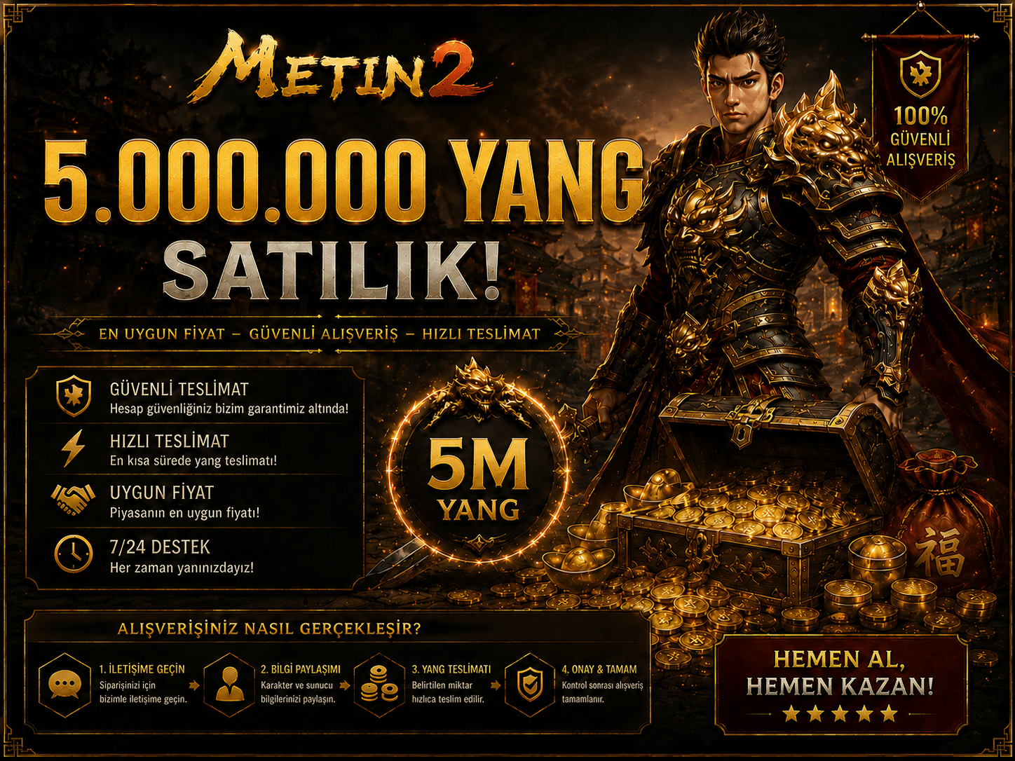 5M YANG 125 TL ANINDA TESLİMAT