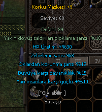 +9 KORKU MASKESI 5-5 EFSUN