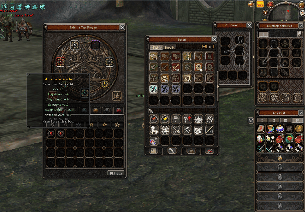 99LVL SURA MİTSİ SET + 95LVL ŞAMAN HO