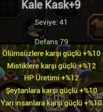 9 kale yarı hp üret ölümsüz mıstık