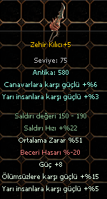 Zehir Kılıcı (Son Fiyat)