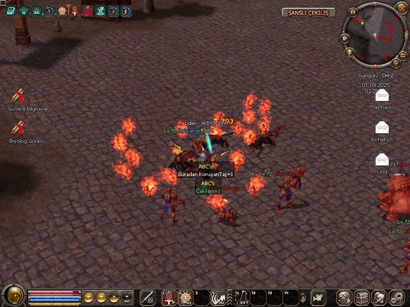55 lvl BEDENSEL 51 lvl BÜYÜLÜSURA