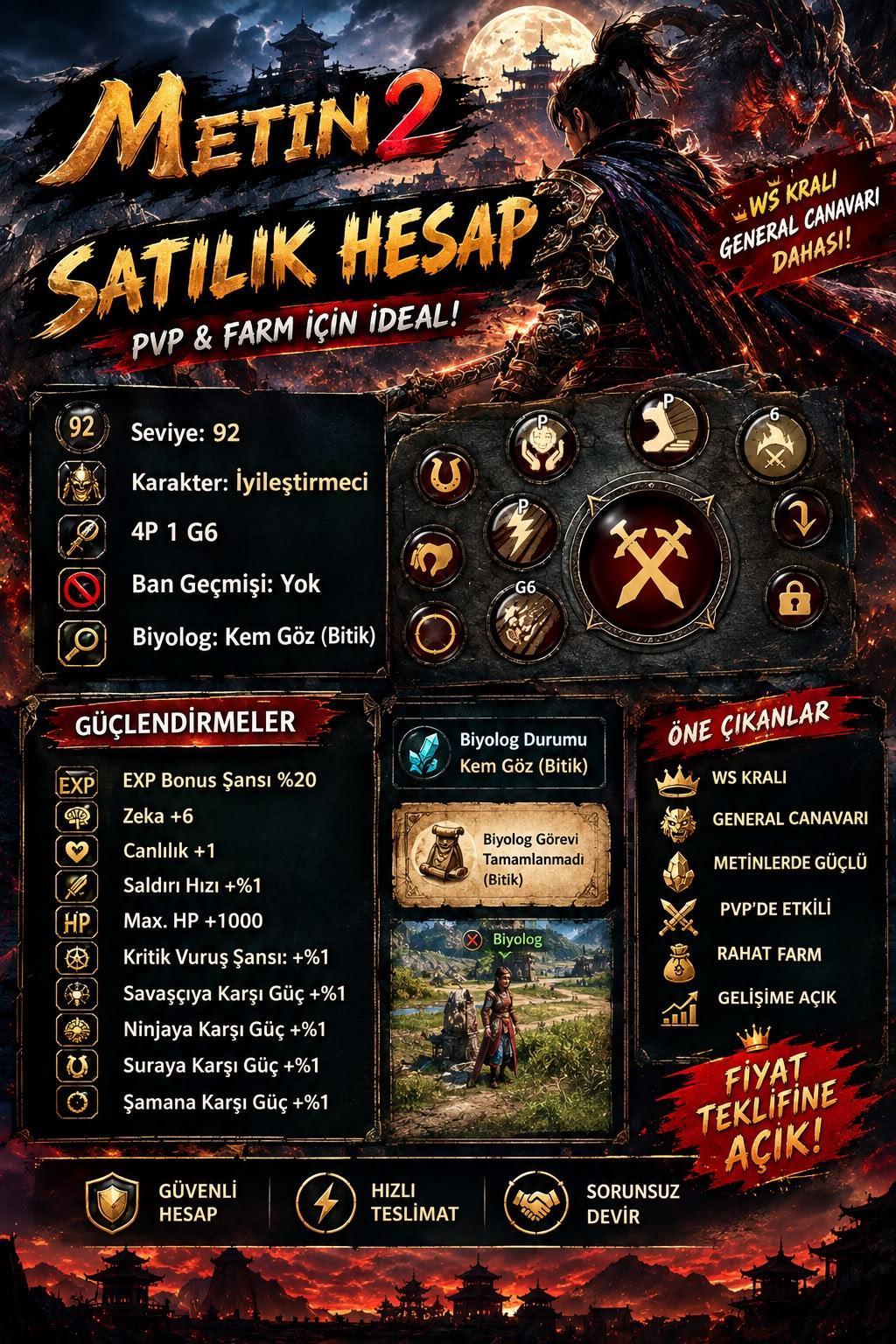 4P 1 G6 BİYOLOG BİLGELİK İYİLEŞTİRMECİ ŞAMAN