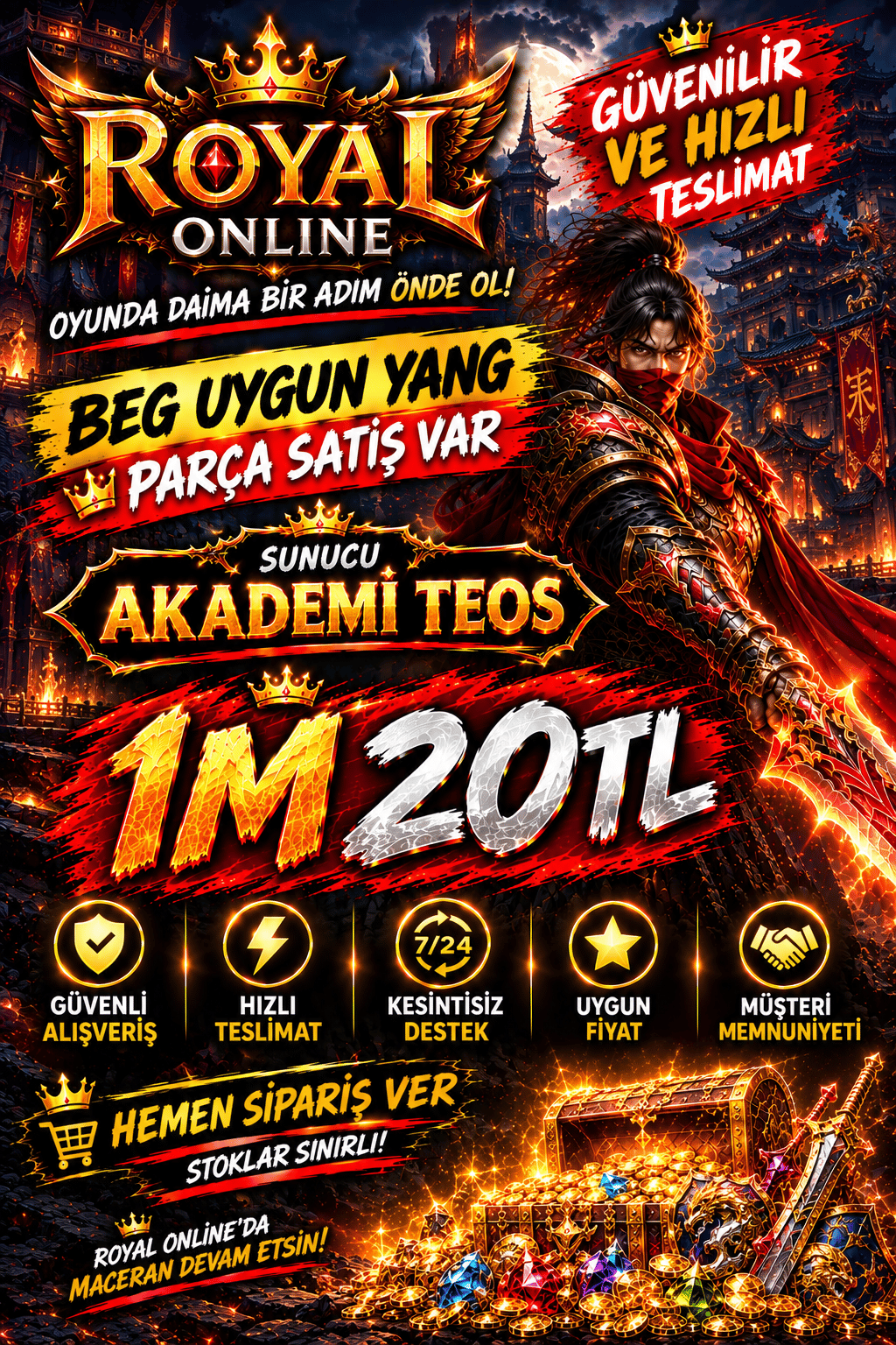 100M ANINDA TESLİM