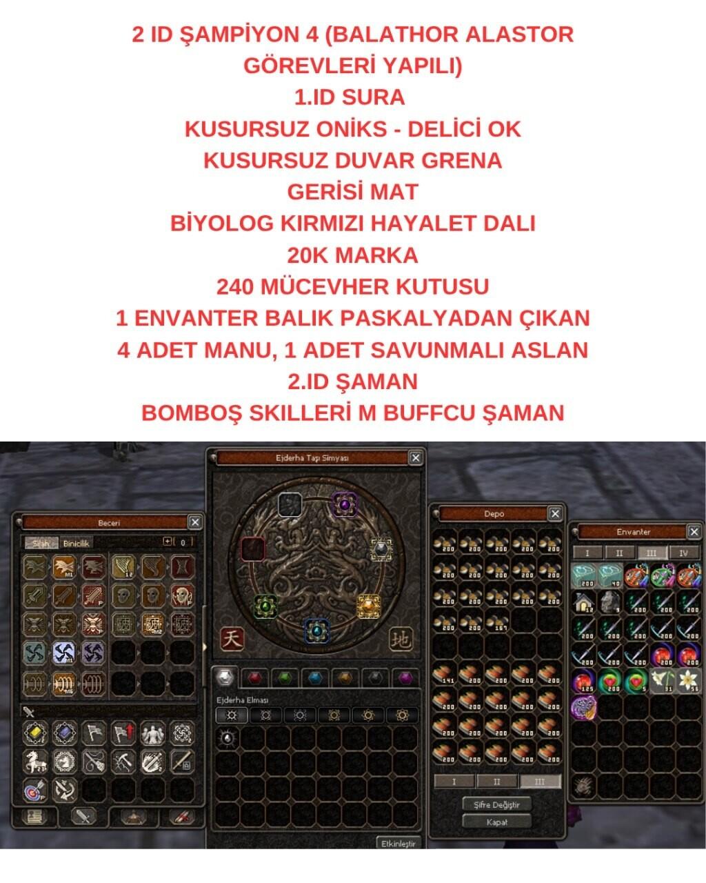 ŞAMP 4 SURA VE YANINDA SHAMAN