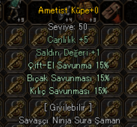 15 KILIÇ BICAK ÇİFTEL 3 EFSUN WSLİK AMETİST