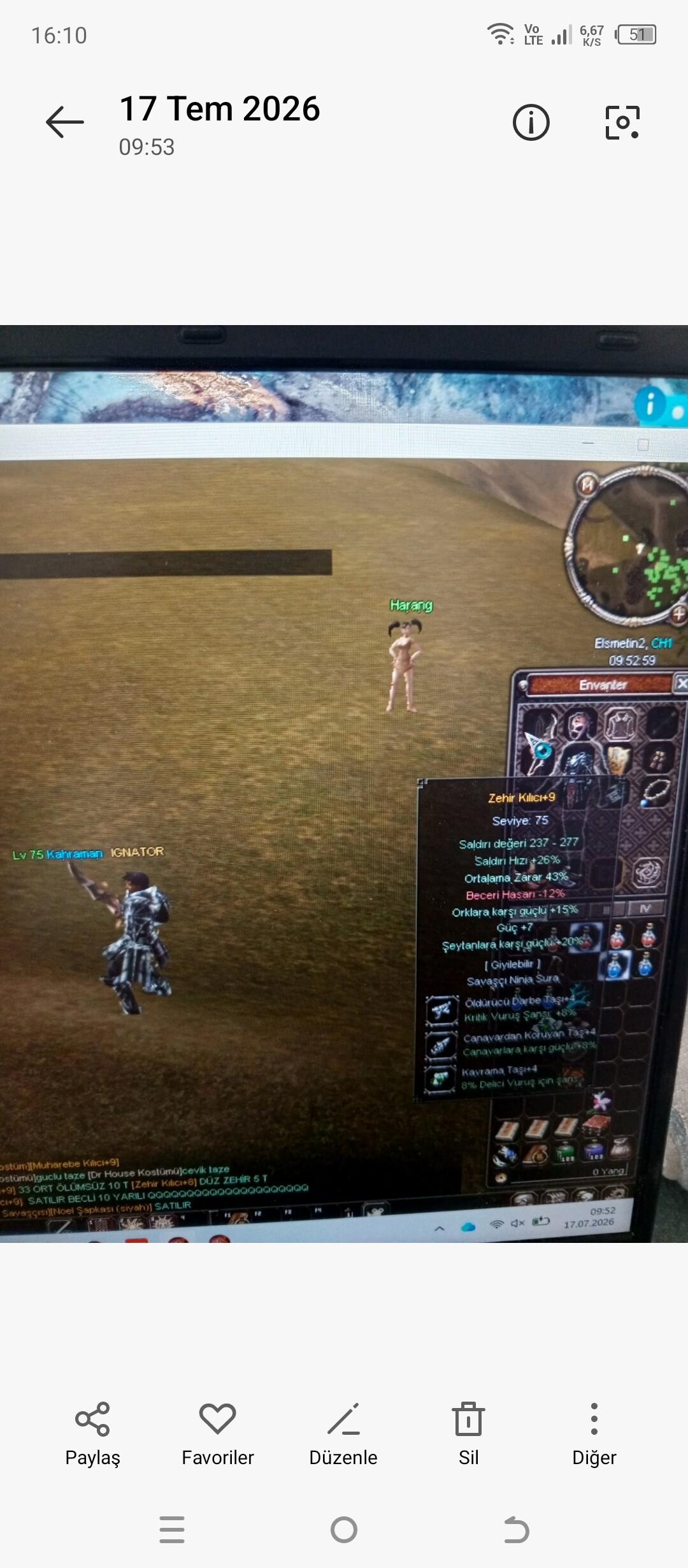 75 lvl Farmlık Bedensel SATILIR