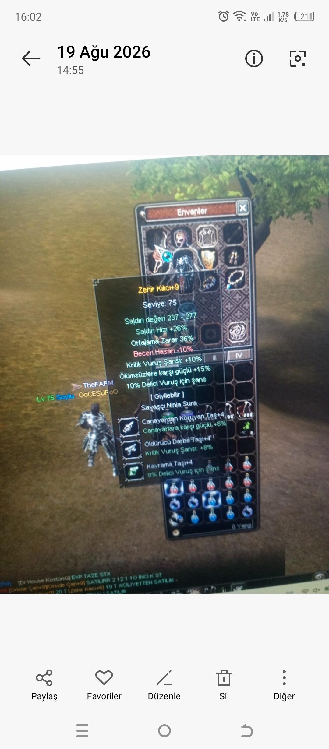 75 lvl FARMLIK BEDENSEL SATILIR