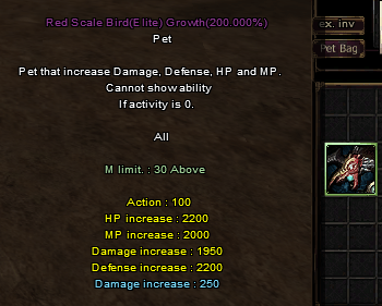 200% M30 PET (RED SCALE BIRD)