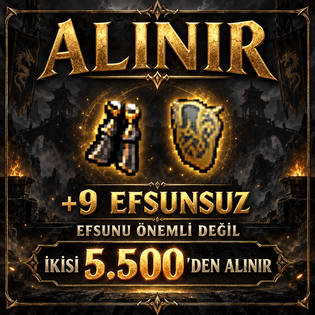 +9 Şahin ve Abanoz Alınır