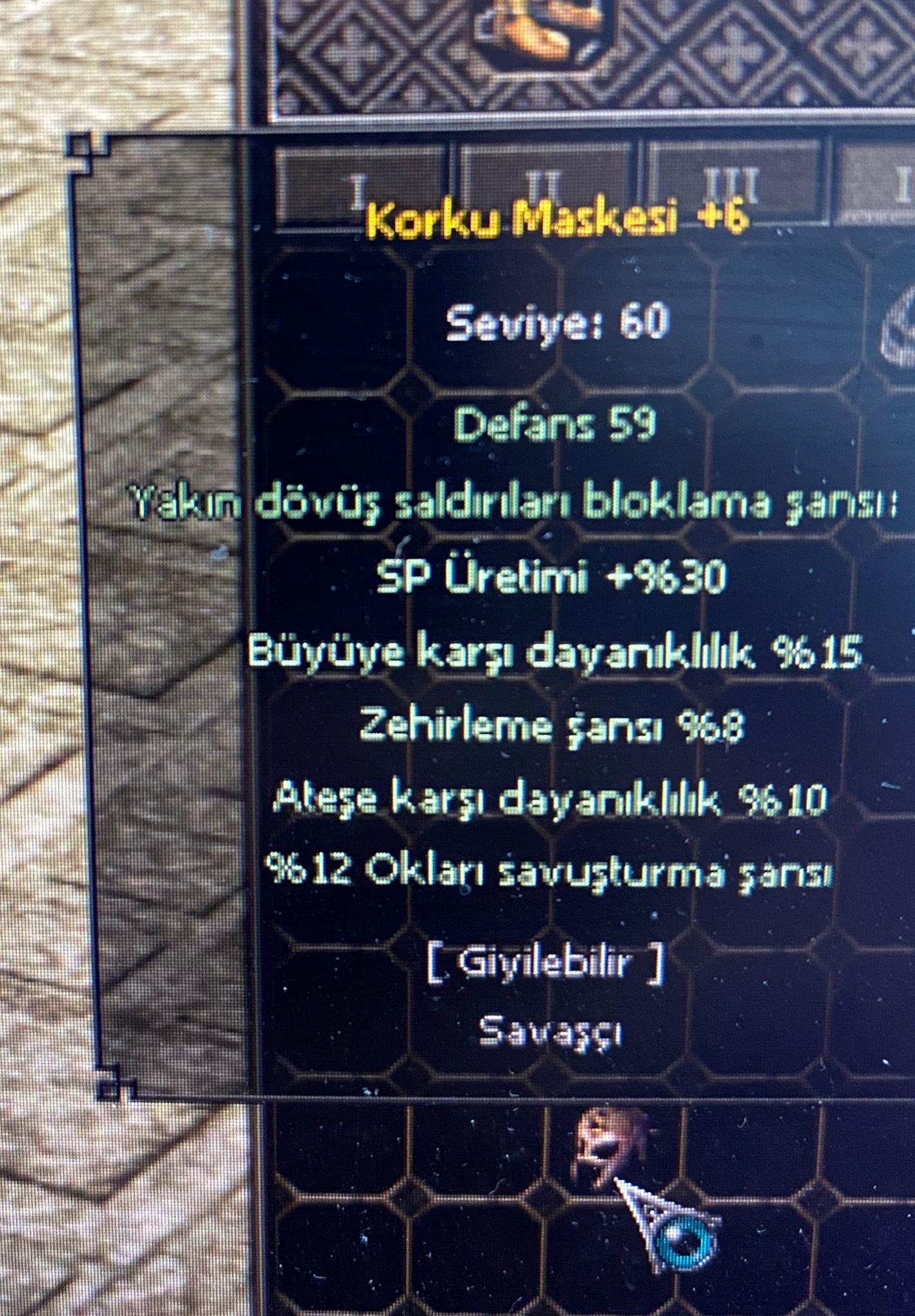 +6 KORKU ( 15 BÜYÜ, 8 ZEHİR , 15 OKLARDAN )