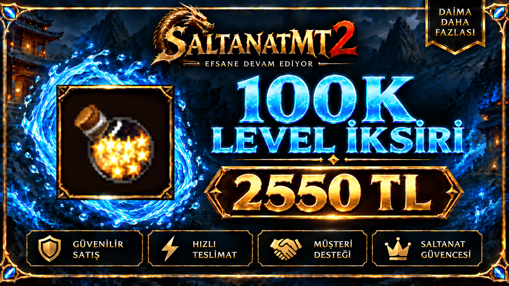 100K LEVEL IKSIRI SATILIR (PARCA SATIS VARDIR)