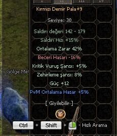 +9 42 ort 12 güç 5 kritik 5pvm KDP 1500tl