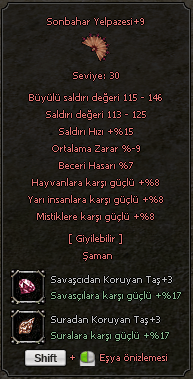 SONBAHAR +9 7BEC 8YARI TEKLİF