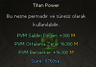 TİTAN POWER 300M ORT BRSO STR - 150 TL