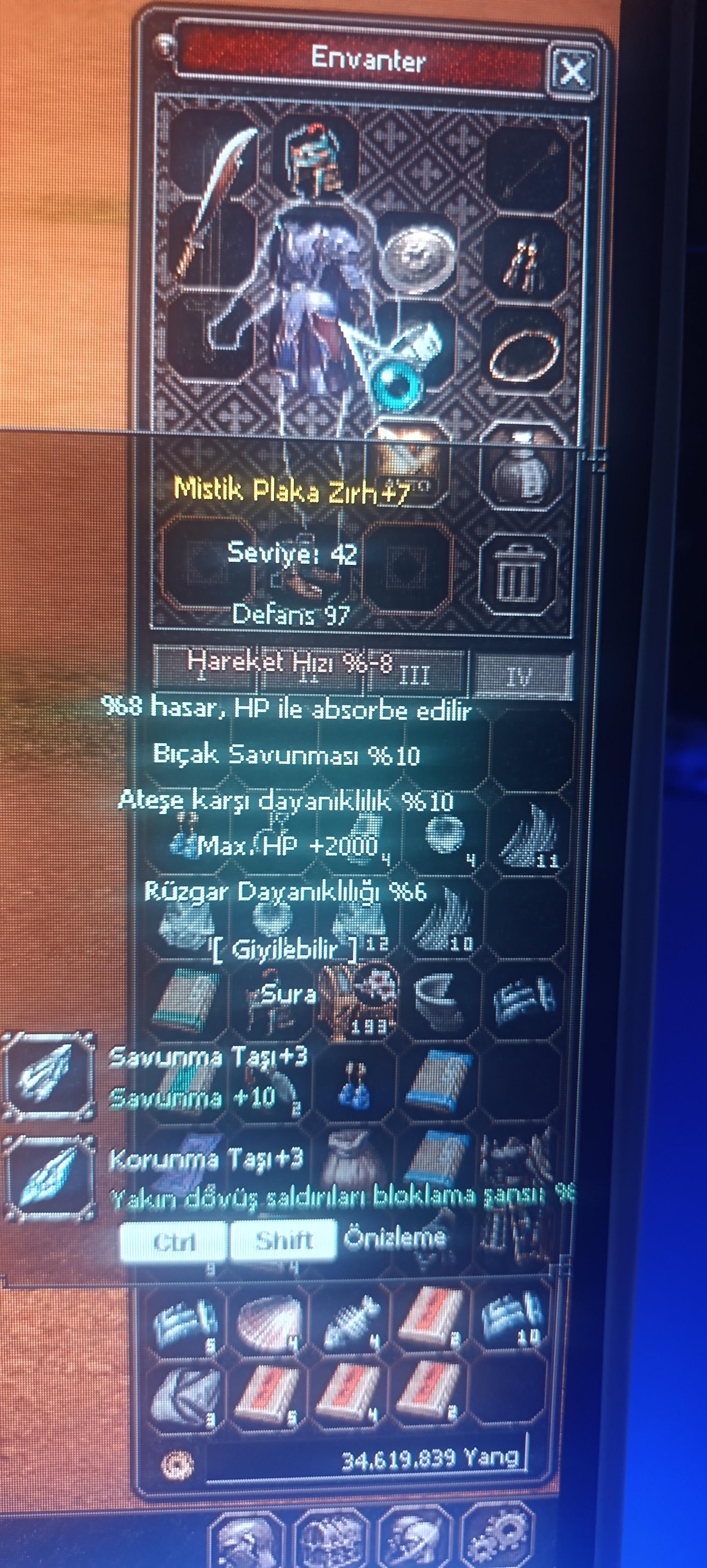 Dolu +9 eşya düşürmeli abo +7 zırh bedava