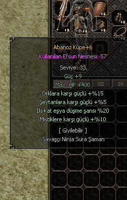 61 LEVEL HAYALET ORMAN CANAVARI SAVASCI