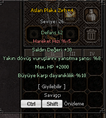 2KHP 30 STR +4 ASLAN PLAKA