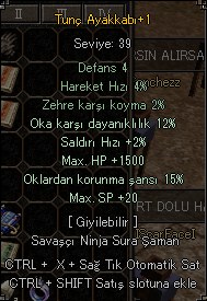 OK DÜŞMANI TUNÇ AYAKKABI